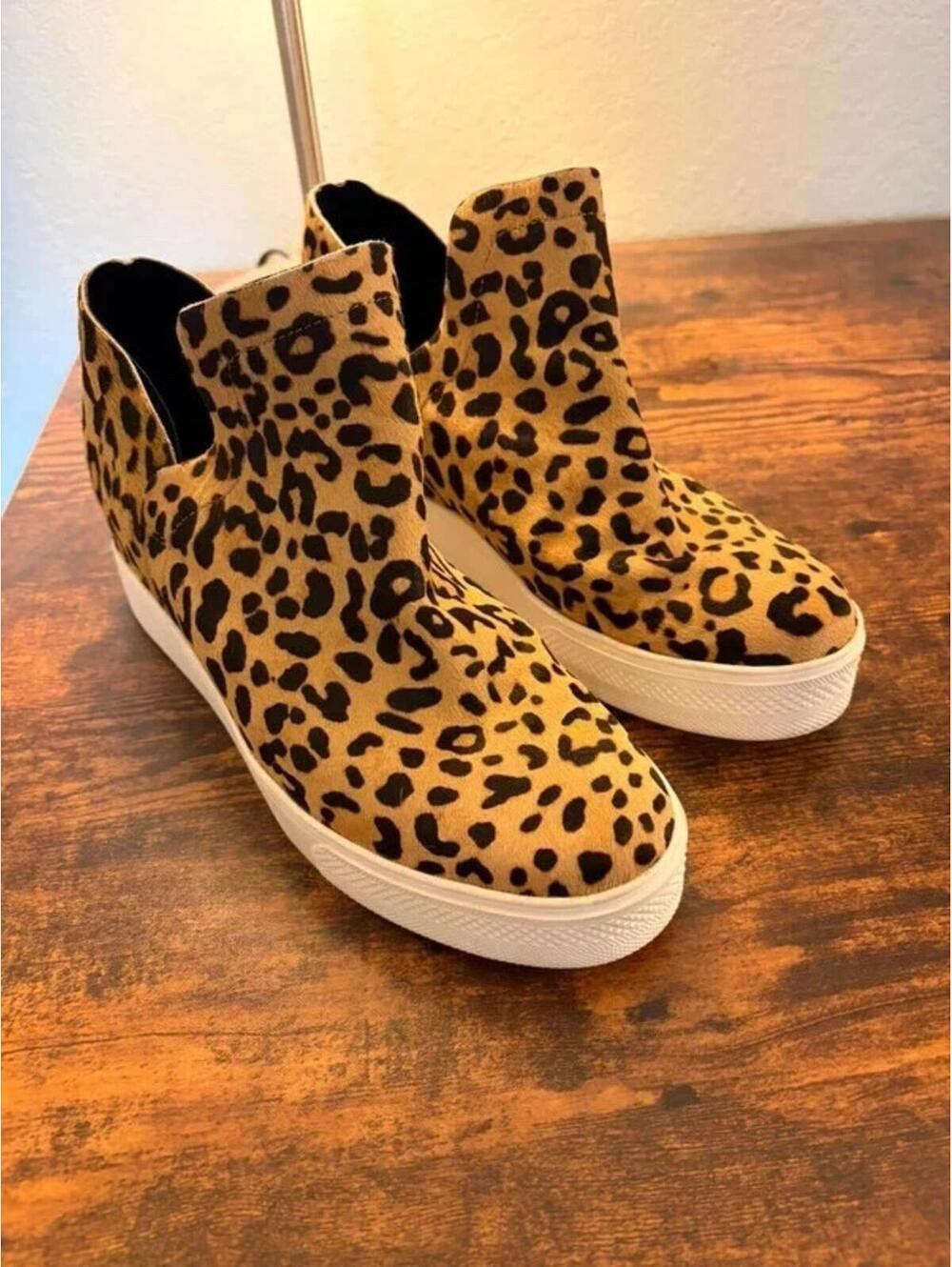Bold Statement Hightop Leopard Sneakers from Steve Madden, size 9
